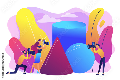 Photography workshop concept vector illustration.