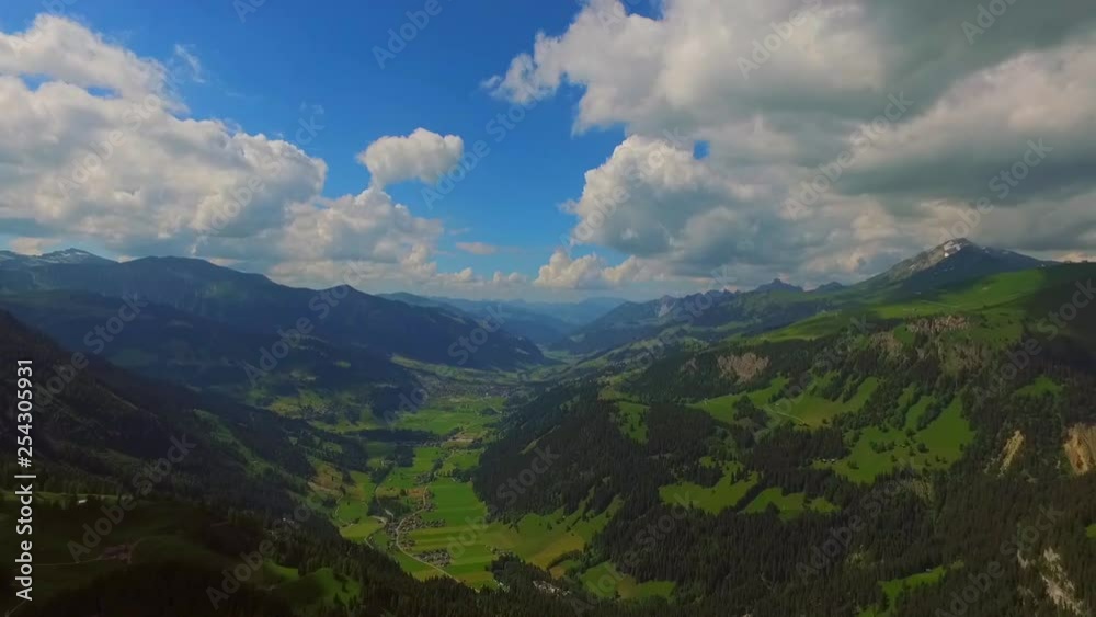swiss mountains and valleys from the air with the drone swiss mountains and valleys from the air with the drone