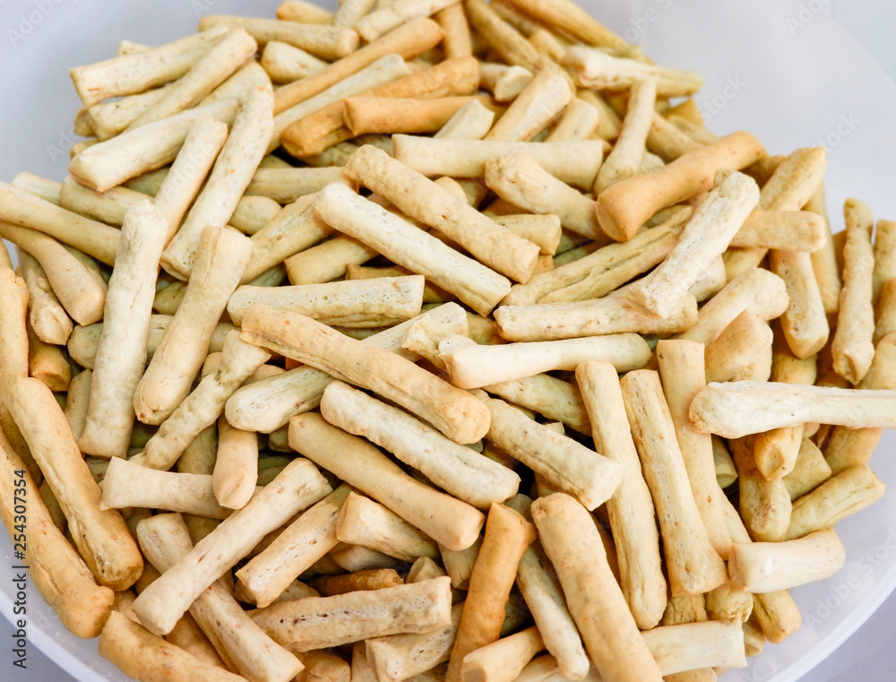 Breakfast bread banana sticks for snack Breakfast bread banana sticks for snack