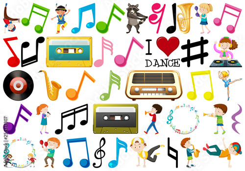 Set of music element