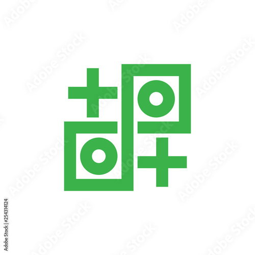 plus medical square geometric infinity lines logo