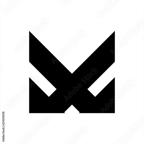 X, XM, VM, VXM initials company logo photo