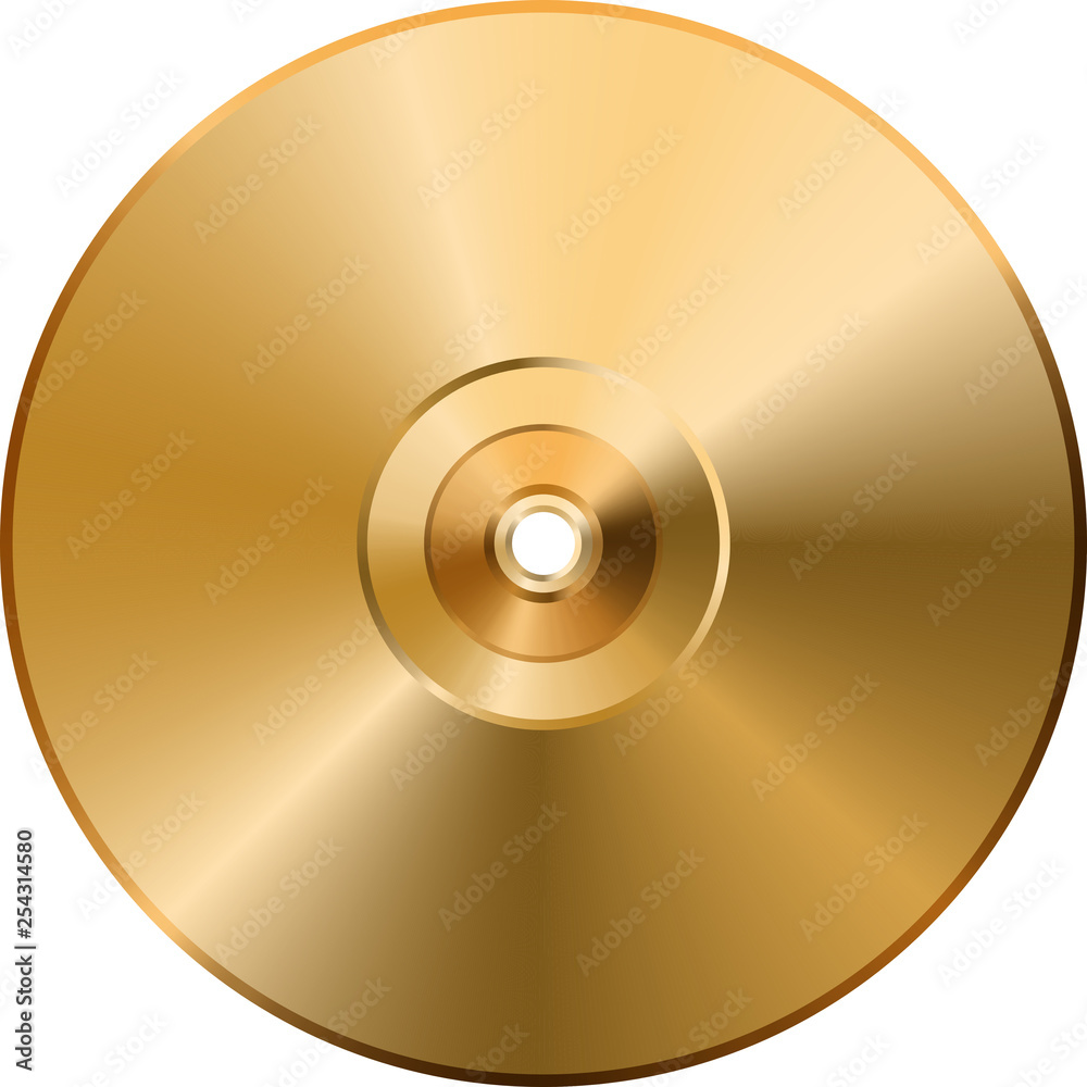CD DVD golden disc isolated on transparent background. CD DVD golden disc isolated on transparent background.