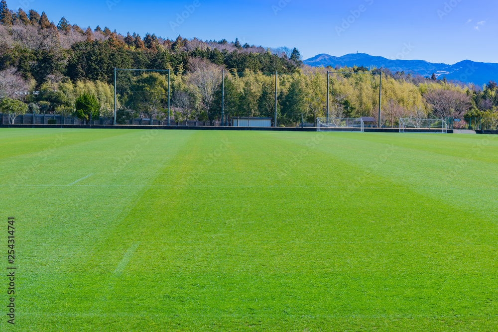 人工芝のサッカーグラウンド