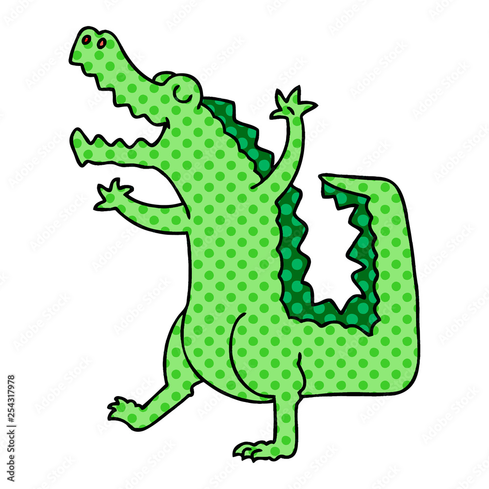 quirky comic book style cartoon crocodile quirky comic book style cartoon crocodile