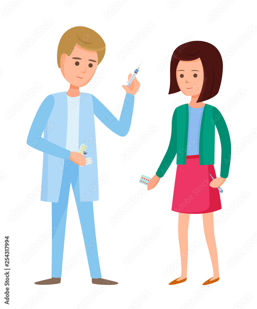 Girl passage of medical procedures, diagnostics of doctor, treatment medication. Girl passage of medical procedures, diagnostics of doctor, treatment medication.