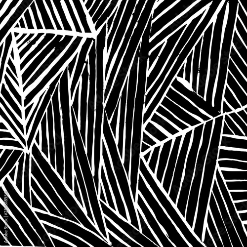 Brush grunge pattern. White and black vector.