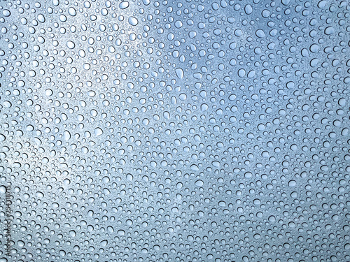Rain drops reflection background