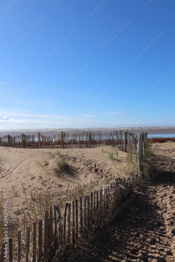 fence on the beach