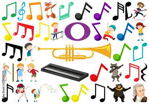 Set of music element