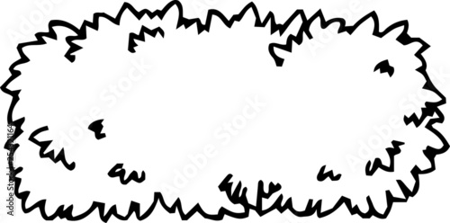 Monochrome Rough sketch of grassy