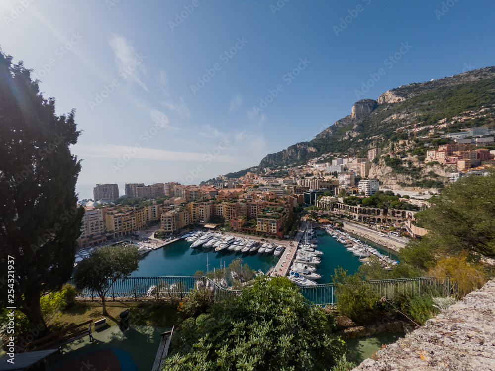 Beautiful envirnoment around Prince's Palace of Monaco