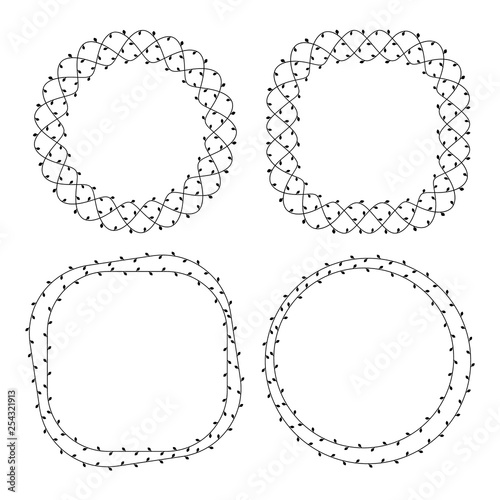 Black and white elegant flo...