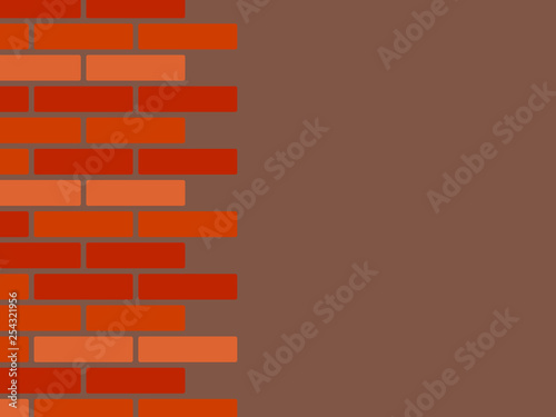 Red shades brick wall poste...