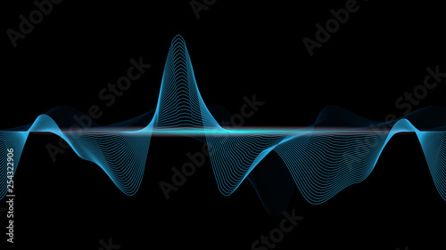 line soundwave abstract background