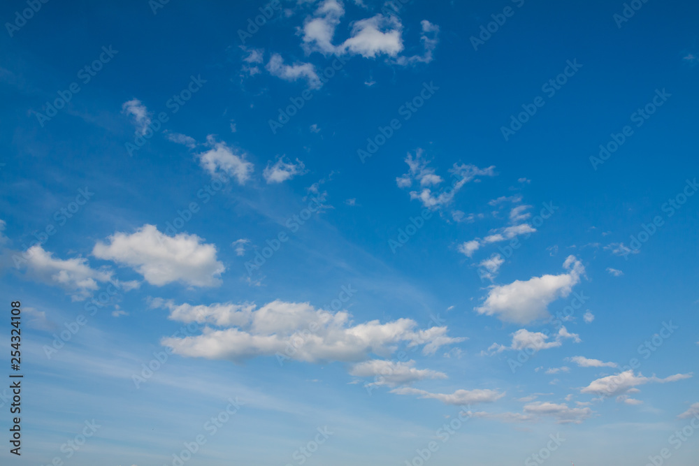 White clouds on the blue sky. White clouds on the blue sky.