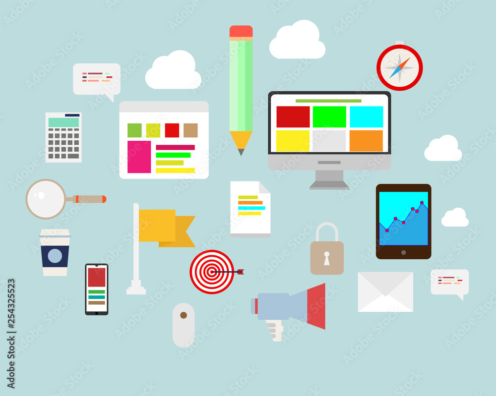 flat design icon flat design icon