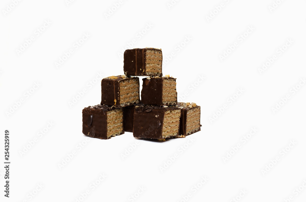 isolated image of chocolate candy on a white background isolated image of chocolate candy on a white background