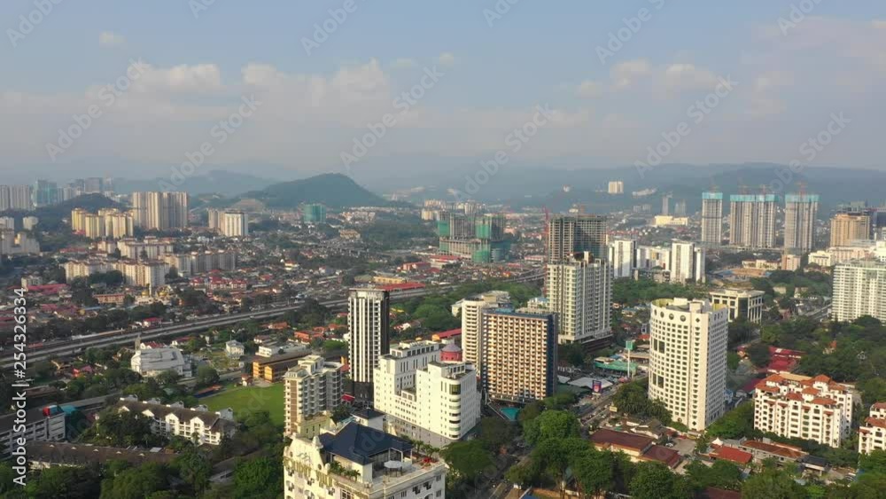 sunset time light kuala lumpur cityscape aerial panorama 4k malaysia sunset time light kuala lumpur cityscape aerial panorama 4k malaysia