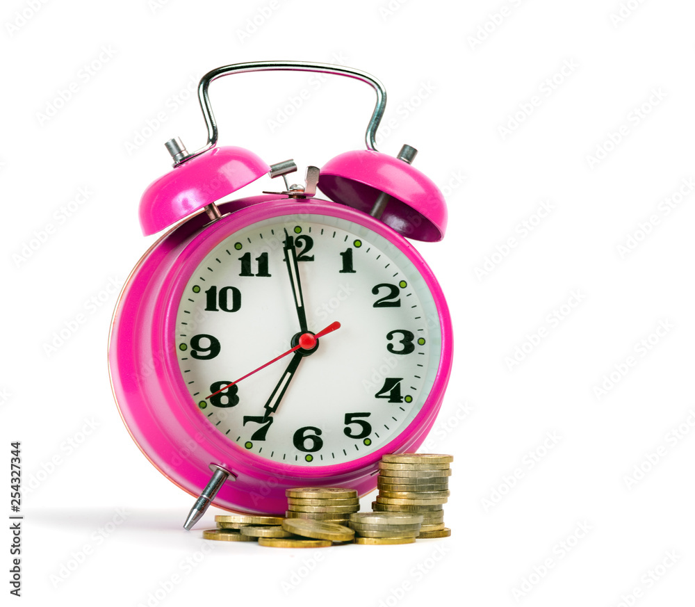 larm clock with coins larm clock with coins
