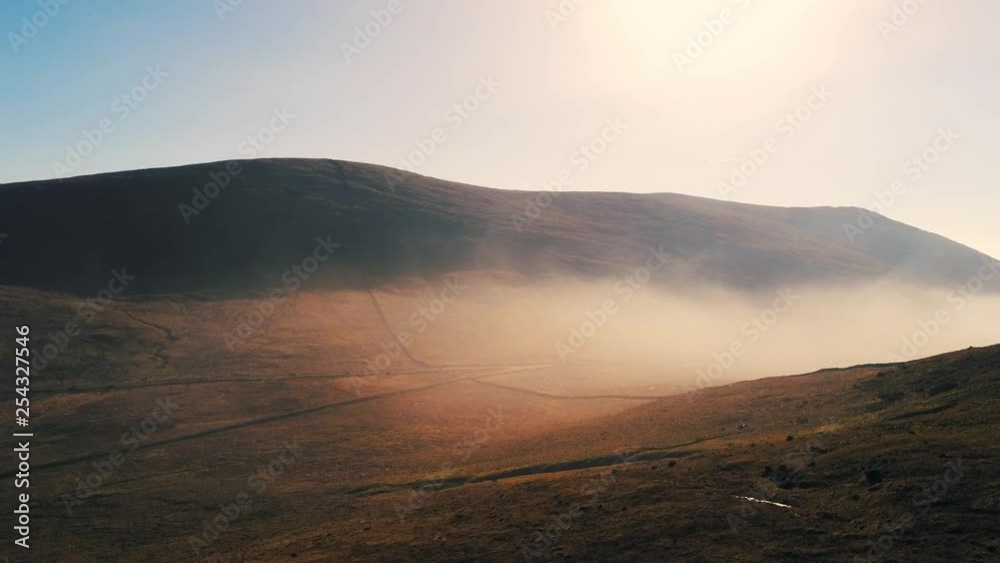 Silent Valley mist coming in Mourne Mountains Northern Ireland. Silent Valley mist coming in Mourne Mountains Northern Ireland.