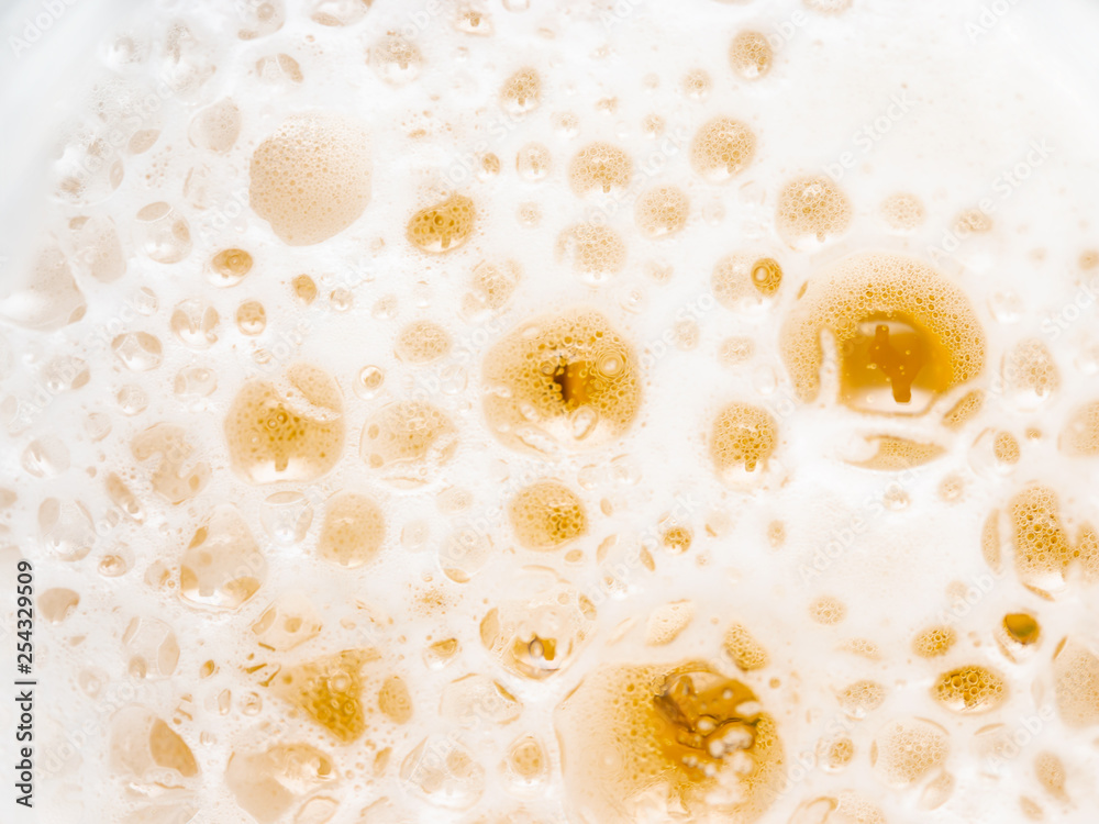 beer bubbles with foam as background beer bubbles with foam as background