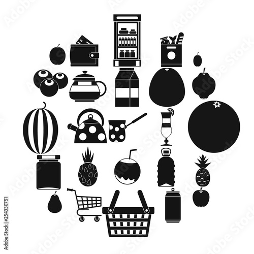 Kettle icons set. Simple set of 25 kettle vector icons for web isolated on white background