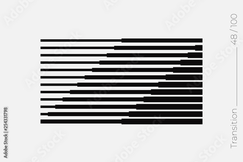 Universal Modern Halftone Geometric Shape. Vector Classical Design Element.
