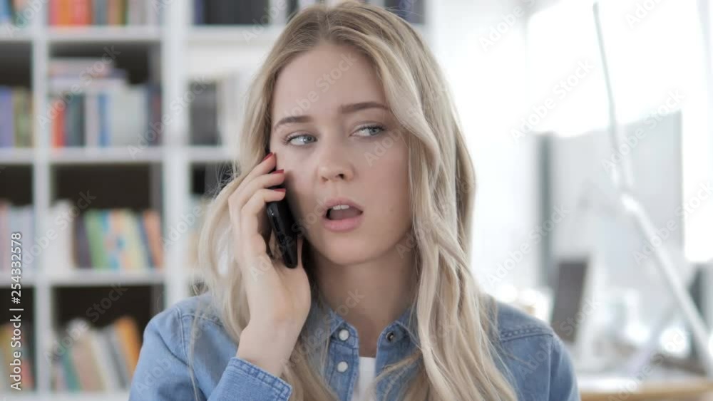 Young Woman Talking on Phone Young Woman Talking on Phone