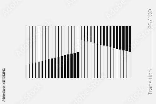 Universal Modern Halftone Geometric Shape. Vector Classical Design Element.