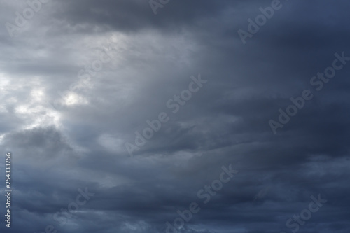 dramatic moody dark storm cloud sky used image for a bad day background