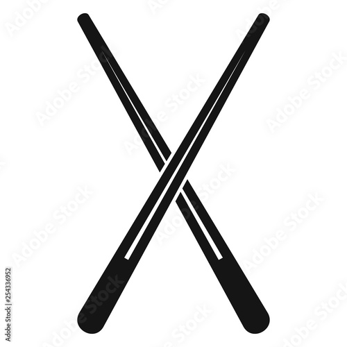 Chopsticks icon. Simple illustration of chopsticks vector icon for web design isolated on white background