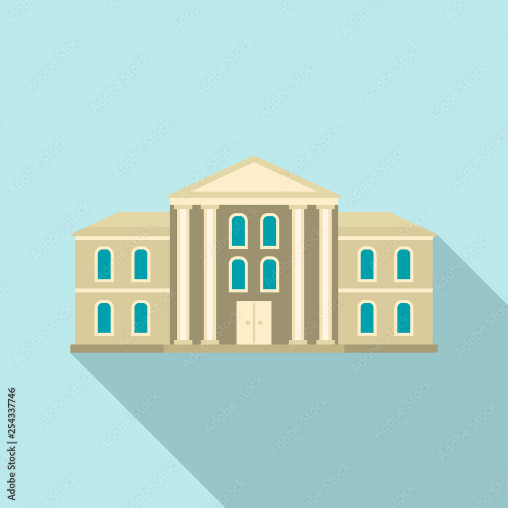 Fototapeta premium Supreme courthouse icon. Flat illustration of supreme courthouse vector icon for web design