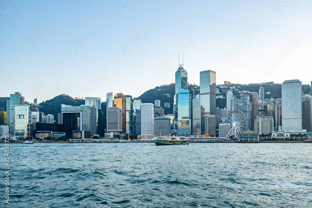 Fototapeta premium hong kong victoria harbor