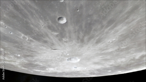 Moon surface.High quality, resolution, 4k. This image elements furnished by nasa.