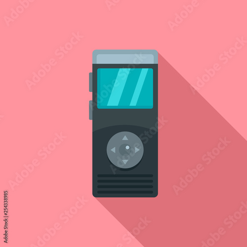 Dictaphone icon. Flat illustration of dictaphone vector icon for web design