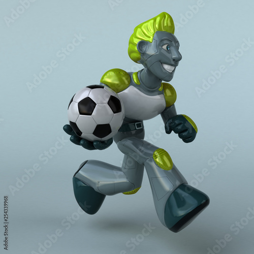 Green Robot - 3D Illustration