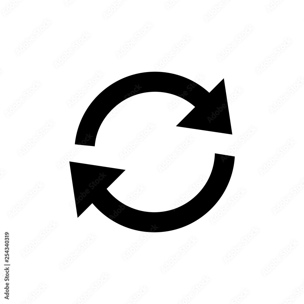 Reload refresh icon for simple flat style ui design Reload refresh icon for simple flat style ui design
