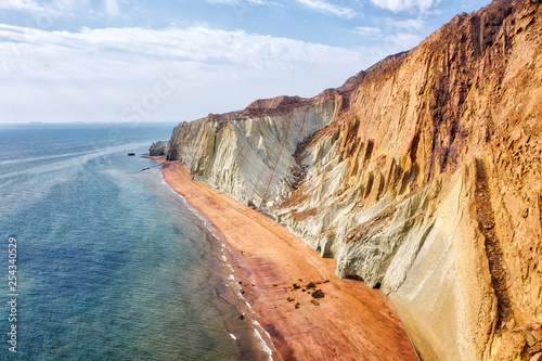 Hormuz Island in the Hormuz straight, south Iran taken in January 2019 taken in hdr photo