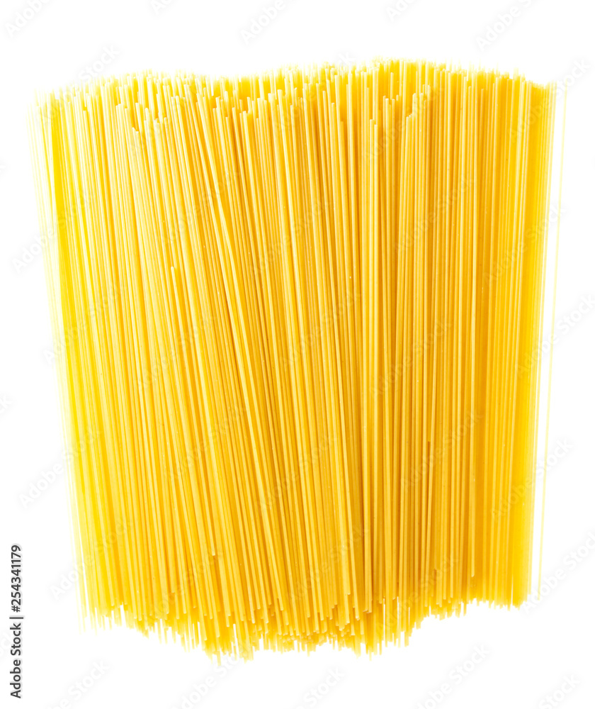 Pasta from dough on a white background Pasta from dough on a white background