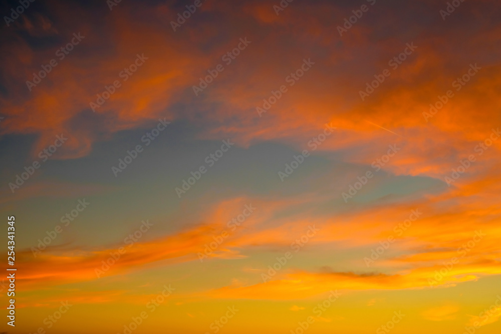 Obraz premium beautiful sunset sky