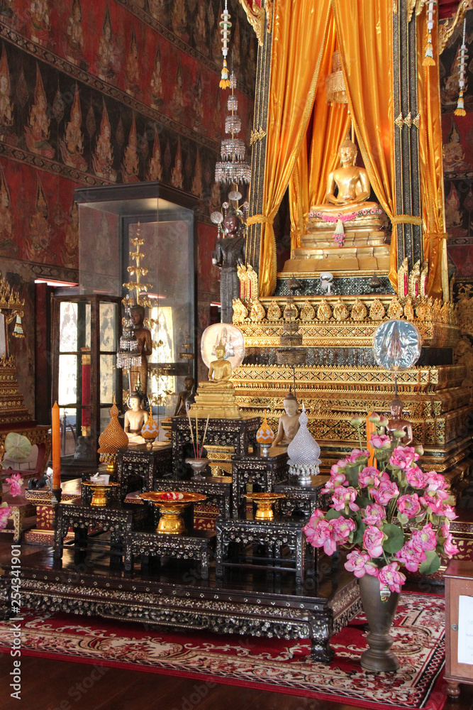 Fototapeta premium Chapelle Buddhaisawan - Musée national - Bangkok - Thaïlande