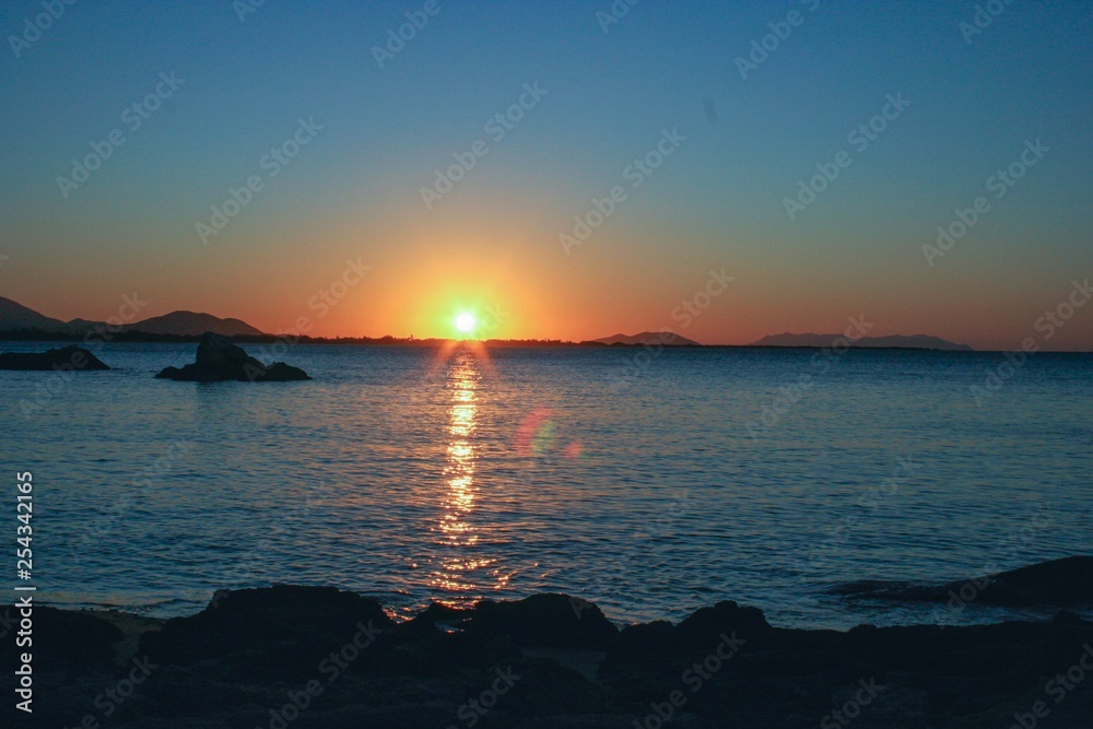 Sunset over the sea Sunset over the sea