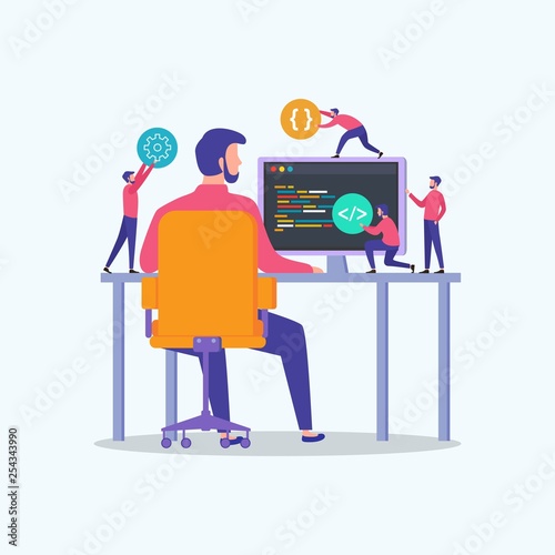 Young programmers team code the website