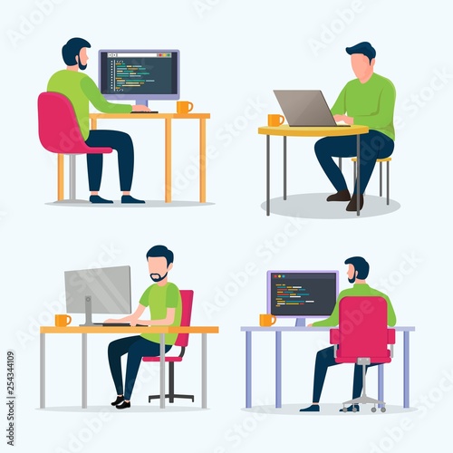 Young programmers team code the website