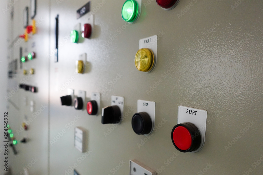 Electric switches cabinet in a water treatment plant Electric switches cabinet in a water treatment plant