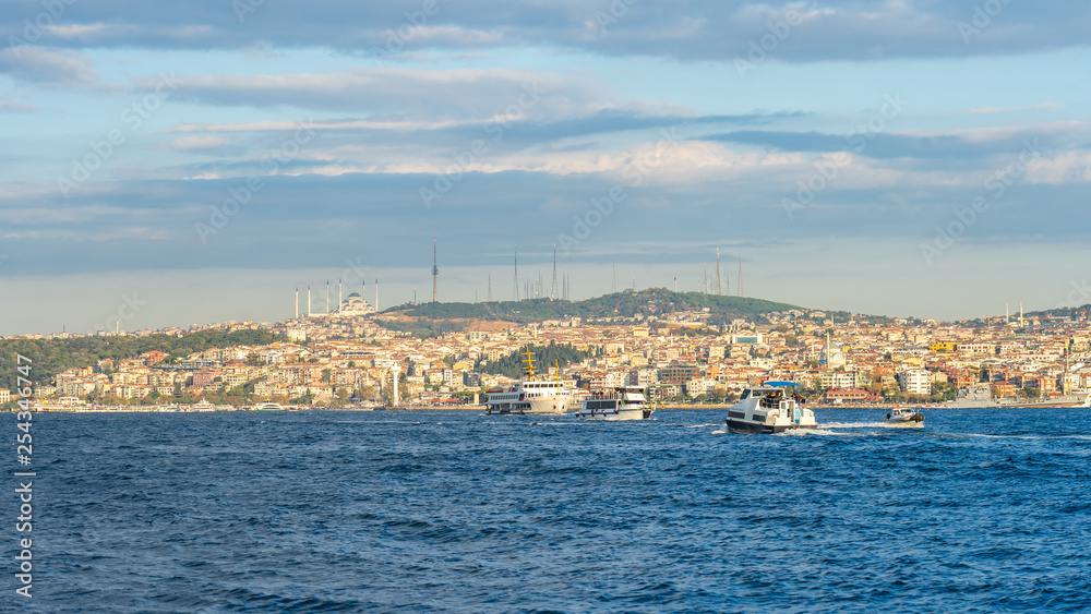 Istanbul city skyline in Istanbul city, Turkey