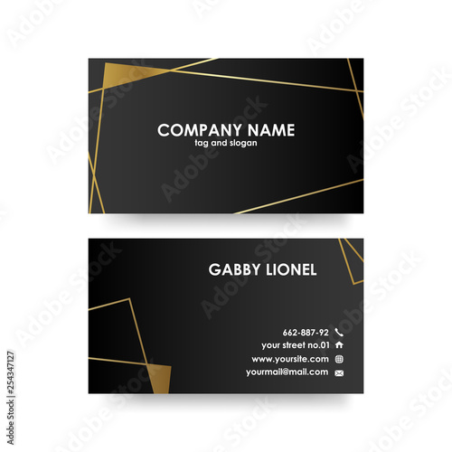 Creative and elegant double sided business card template. Simple and clean design. Creative corporate identity .