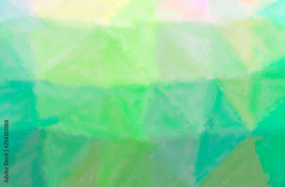 Fototapeta premium Abstract illustration of green Dry Brush Oil Paint background
