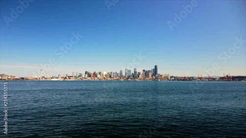 Seattle Skyline taken at Alkai Beach photo